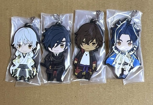 刀剣乱舞 ONLINE ぽてだん!ラバーマスコット 鶴丸国永&燭台切光忠&大倶利伽羅&太鼓鐘貞宗