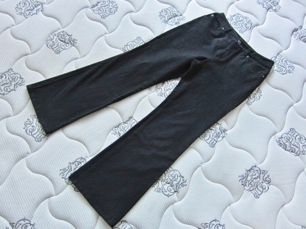 美品 L&Beautiful ブラックデニム 美脚 ストレッチパンツ M カジュアルパンツ 細見え 綺麗め ボトムス Lady’s fashion ボトムズ レア 得