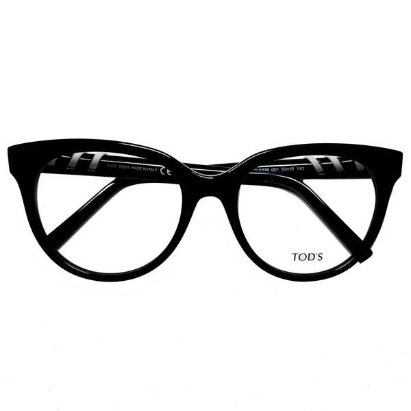 TODS トッズ メガネ 正規新品・未使用 イタリア製 TO5238 / 001Cat型 | 純正ケース・クロス付き / レディース