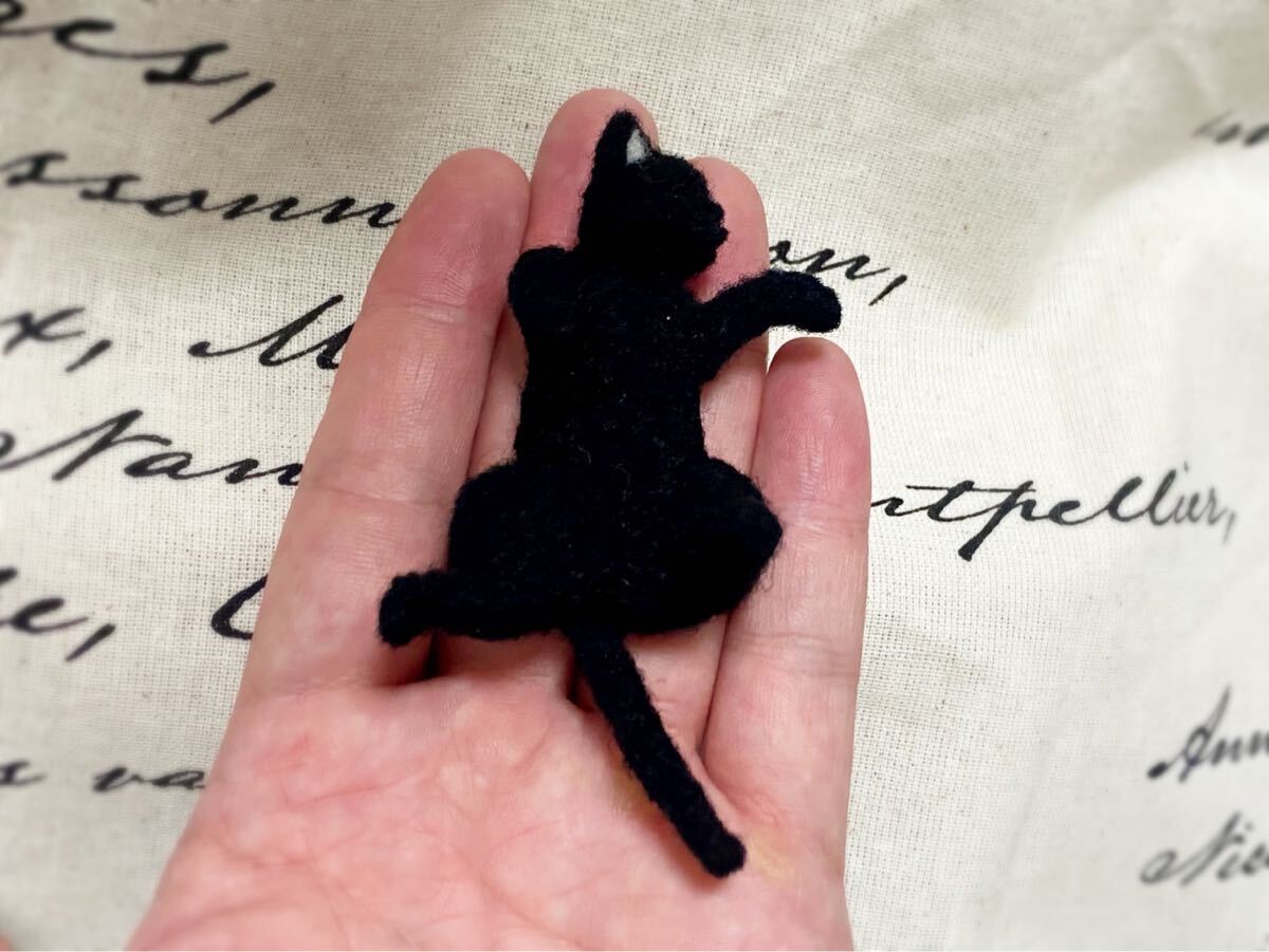 Yahoo!オークション -「黒猫」(羊毛フェルト) (ぬいぐるみ)の Yahoo!オークション -「黒猫」(羊毛フェルト) (ぬいぐるみ)の