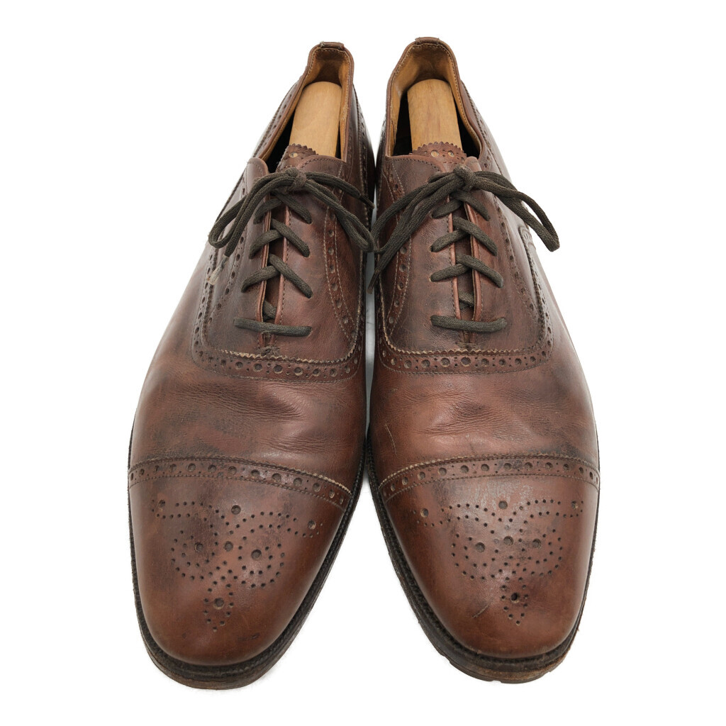 CHURCH\'S チャーチ セミブローグ レザーシューズ 旧チャーチ 3都市 ブラック (メンズ 10.5) 中古 古着 KA1101