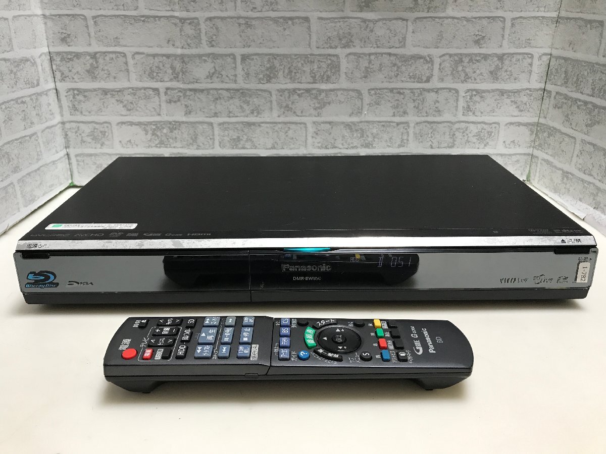 パナソニック ブルーレイディスクレコーダー DMR‐BW850 純正リモコン付き Panasonic DIGA DMR-BW850 Blu-ray Recorder DVD Player Used