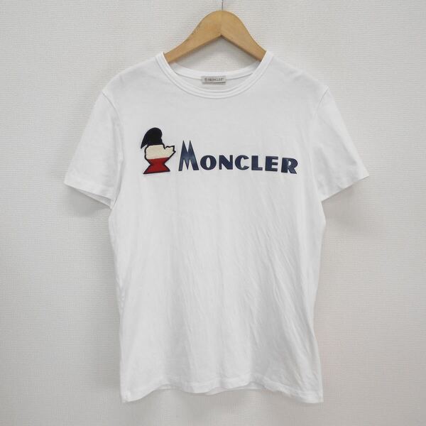 MONCLER モンクレール E10918041850 8390T MAGLIA T-SHIRTロゴパッチ付き 半袖Tシャツ S 10118617