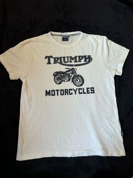 トライアンフ Tシャツ MサイズTriumph ボブ・ディラン BOB DYLAN Highway 61 Revisited 英車 Lewis Leathers ルイスレザー