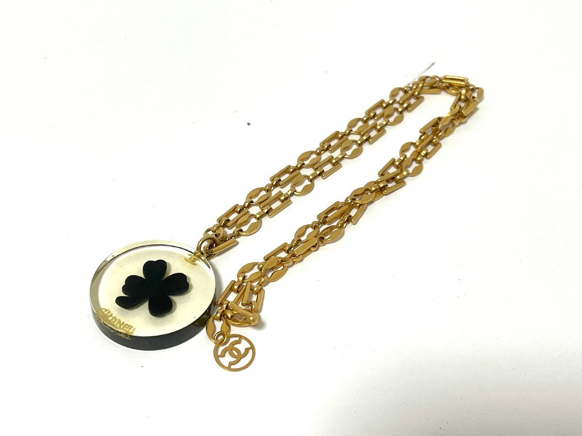 CHANEL シャネル クローバー モチーフ ラインストーン ココマーク ネックレス ゴールド メッキ レディース 【中古】 : 銀座パリス  Yahoo!ショッピング店 - 通販 - Yahoo!ショッピング