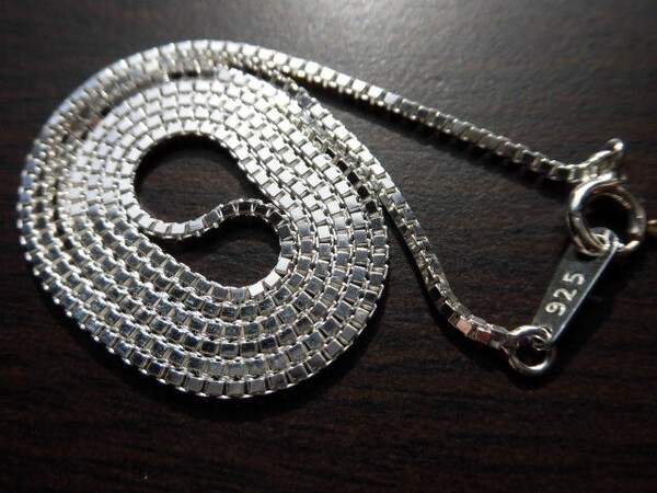 【新品】シルバー925 ベネチアンチェーン ネックレス 刻印アリ 1.2mm50cm 約1.2mm×50cm☆1.2mm /3