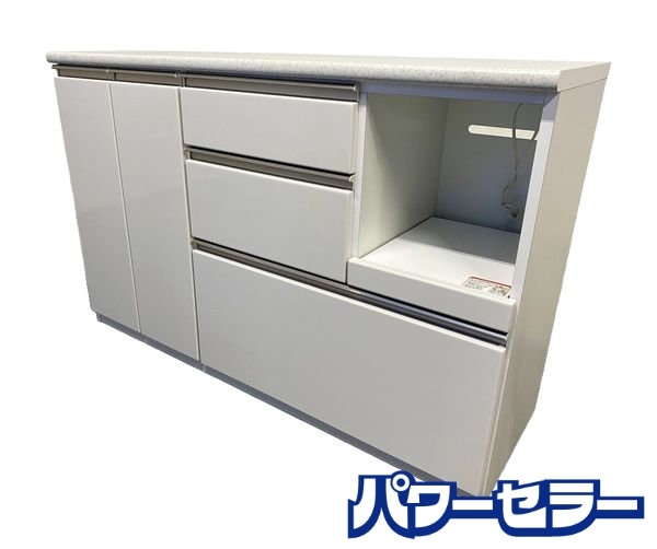 楽天市場】NITORI/ニトリ キッチンボード リガーレ 幅120 ダストBOX付 ソフトクローズ ハイグロスホワイト 食器棚 中古家具 店頭引取歓迎  R8697 : 中古リサイクルのパワーセラー