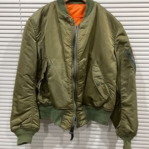 ALPHA アルファ フライトジャケット USA製 ミリタリー ジャケット カーキ IDEAL