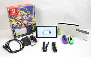 Y6403#◆中古品◆任天堂 Nintendo スイッチ Switch 有機EL スプラトゥーン3 エディション HEG-S-KCAAA