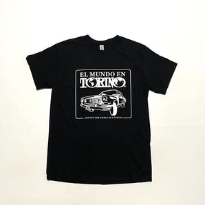 00’s ギルダン EL MUNDO EN TORINO プリントTシャツ 黒 ブラック youtube ☆ビンテージ vintage古着卸 激安 大量出品中