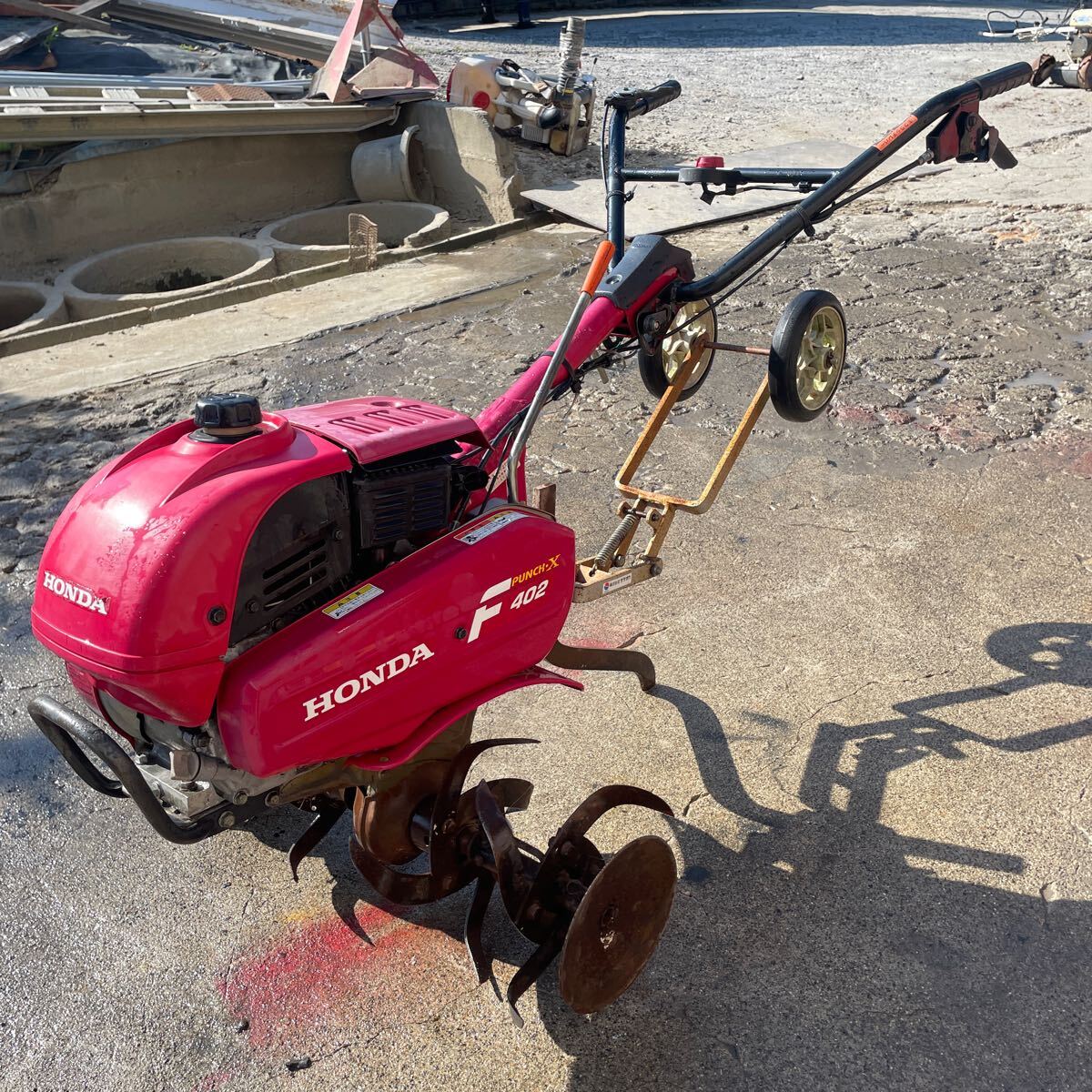 【滋賀発】 管理機 【農機具・耕運機】HONDA(ホンダF402)ガソリン