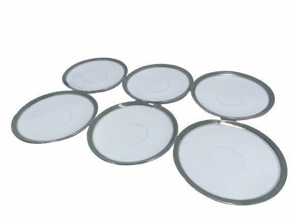 【送料無料!!】Sango China Ventura 5231 サンゴチャイナ ベンチュラ ソーサー6枚セット 食器 皿 洋食器