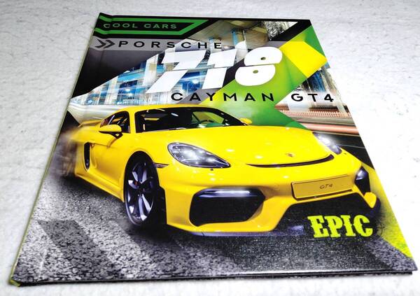 <洋書>ポルシェ718 ケイマン GT4 写真集(子供向け)『PORSCHE 718 CAYMAN GT4』
