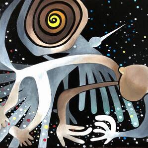 油彩/油絵 『銀河』Mitsuyo F10号 額装 ☆送料無料☆【真作】