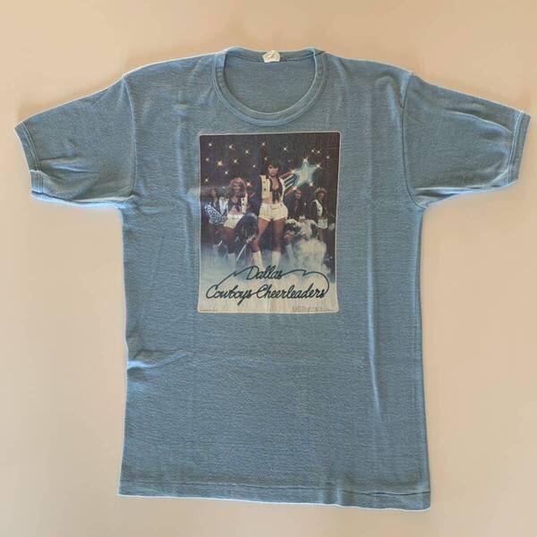 70s Dallas Cowboys Football Cheerleaders プリント Tシャツ