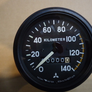 三菱ジープ j54前期 スピードメーター 分解有り ケーブルネジ式. J3装着可 お好み距離表示セット組付けno2