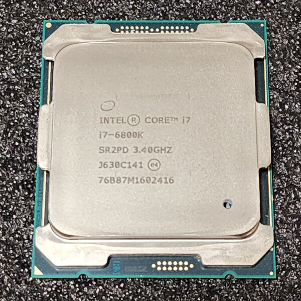 CPU Intel Core i7 6800K 3.4GHz 6コア12スレッド Broadwell-E LGA2011-3 PCパーツ インテル 動作確認済み