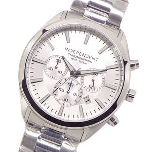 シチズン メンズ 腕時計 CITIZEN インディペンデント INDEPENDENT BR1-412-11 シルバー クロノグラフ カレンダー 24時間計 10気圧防水