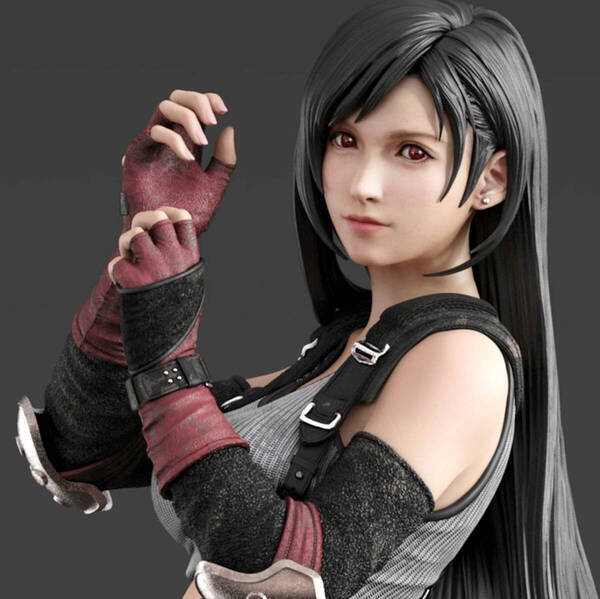 FFVII ティファ・ロックハート 高さ58cm 完成品フィギュア 高精細クオリティスタチュー 完成&塗装済みガレージキット 即決 送料無料