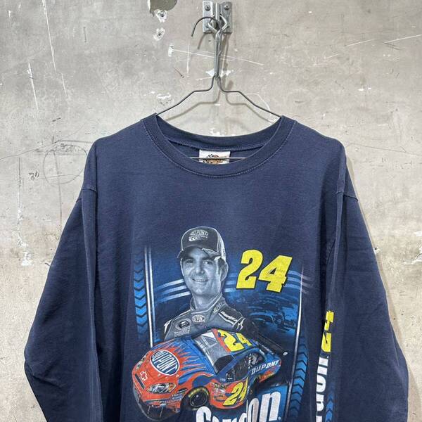 00s US古着 ナスカー ジェフゴードン ロンT DUPONT NASCAR