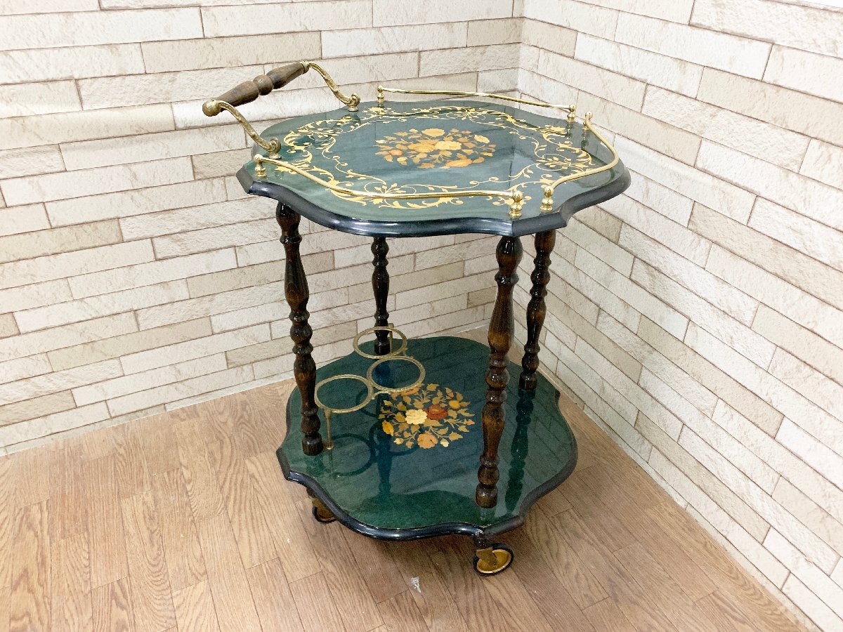 Yahoo!オークション -「象嵌 イタリア」(ワゴン) (収納 Yahoo!オークション -「象嵌 イタリア」(ワゴン) (収納
