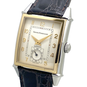 Girard Perregaux Vintage 1945 мужской small second самозаводящиеся часы автомат комбинированный YG/SS слоновая кость циферблат 2594 GP