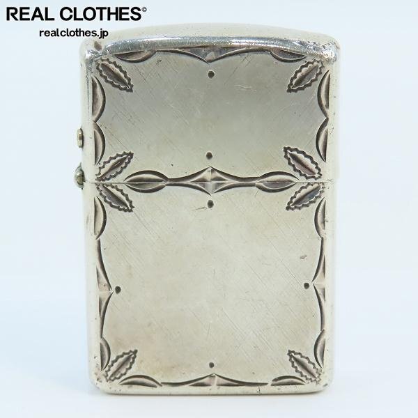 ZIPPO STERLING スターリングシルバー 1980年代後半頃 左寄り ZIPPO STERLING スターリングシルバー 1980年代後半頃 左寄り