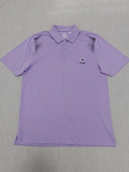 送料込み☆美品☆【CUTTER&BUCK】カッターアンドバック 半袖 ポロシャツ 紫 パープル サイズM ゴルフウェア GOLF スポーツ ファッション