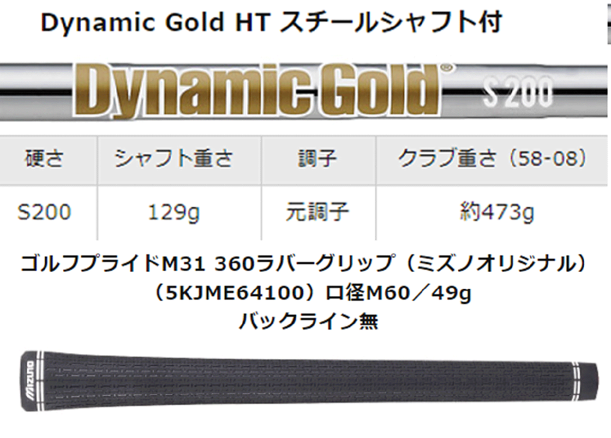 新品■ミズノ■2022.9■S23■ホワイトサテンブラッシュ■ウエッジ３本【50-08/54-10/58-14】DMG-HT スチール■S200■日本仕様