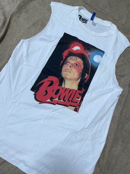 David Bowie デビッド デヴィッド ボウイ タンクトップ UKロック 古着 ミュージシャン ミュージック 洋楽