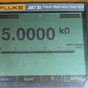 フルーク287Si 4桁半マルチメータ 校正・最適調整2024年8月実施・書類・汎用テストリードワニ口付・ソフトケース付 送料無料
