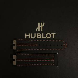 未使用☆ HUBLOT ワンクリック 45mm ウニコ用 401系 411系 ラバー ウブロ ベルト フェラーリ 定価77,000 黒 スケドーニ UNICO ストラップ