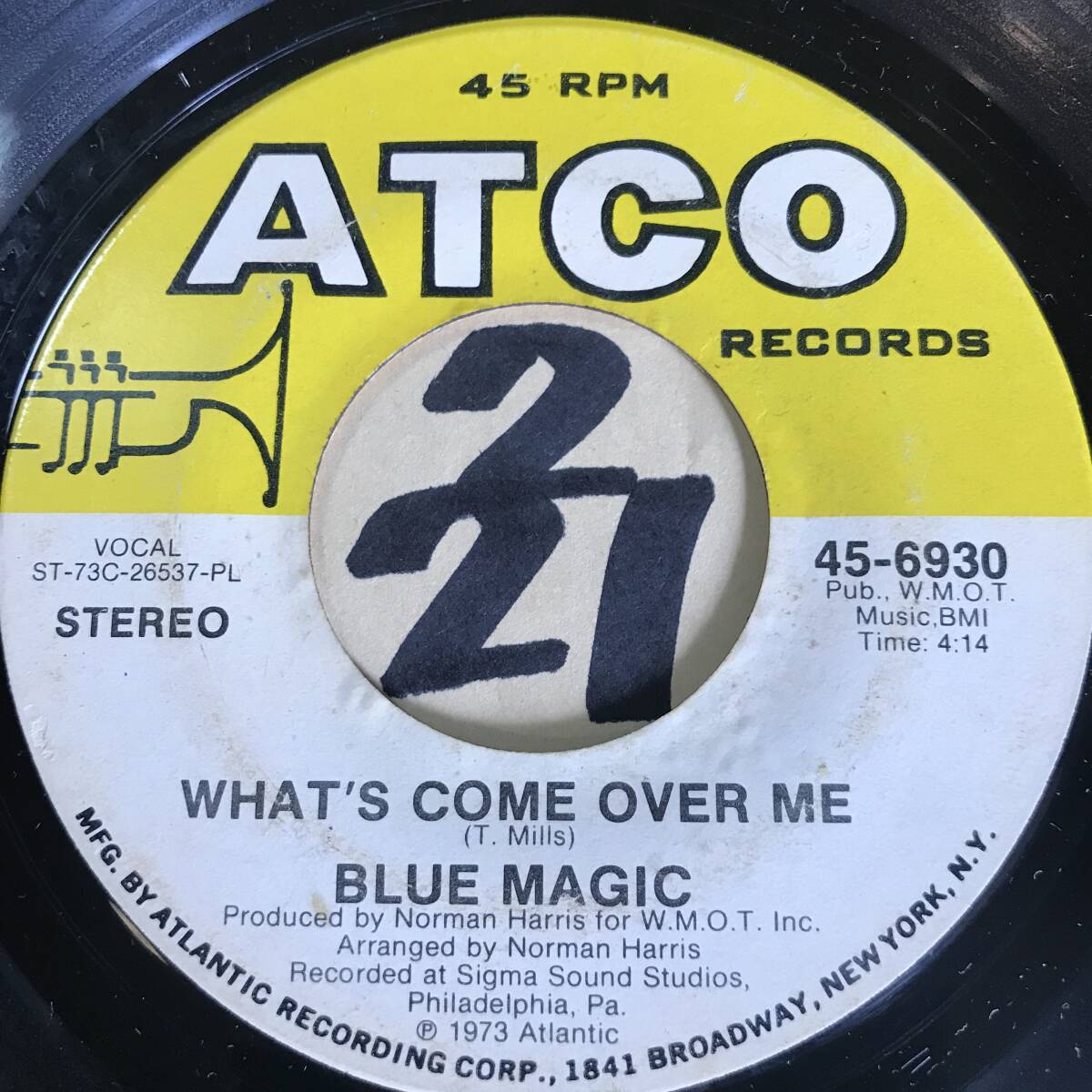 USオリジナル盤 人気!「Blue Magic / S.T.」甘茶SOUL レコード