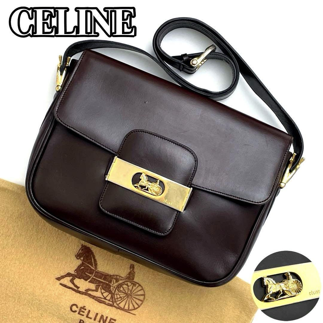 極美品 CELINE セリーヌ ショルダーバッグ ミニバッグ 肩掛け