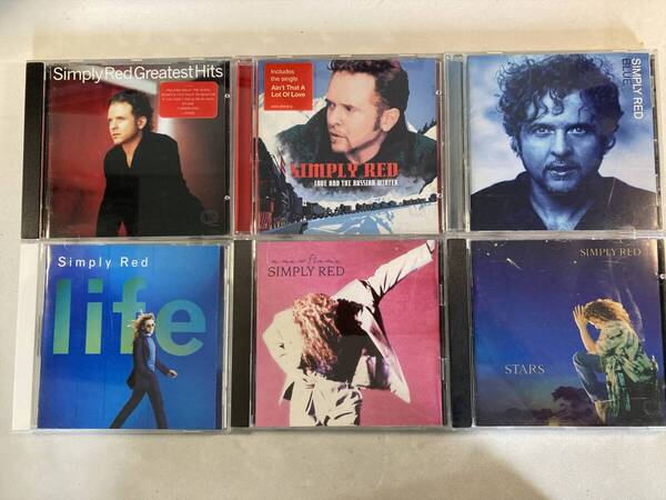 W9274◆シンプリー・レッド CD アルバム 6枚セット Simply Red◆A New Flame Stars Life Blue Love and the Russian Winter Greatest Hits