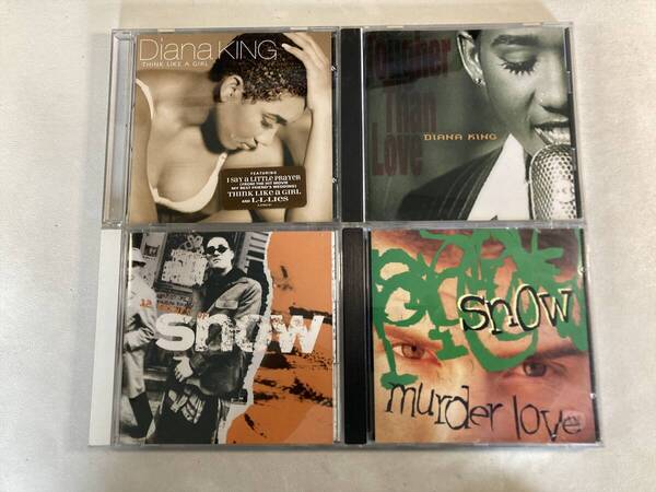 W9288◆ダイアナ・キング スノー CD アルバム 4枚セット Diana King Snow◆Tougher Than Love Think Like a Girl 12 Inches of Snow