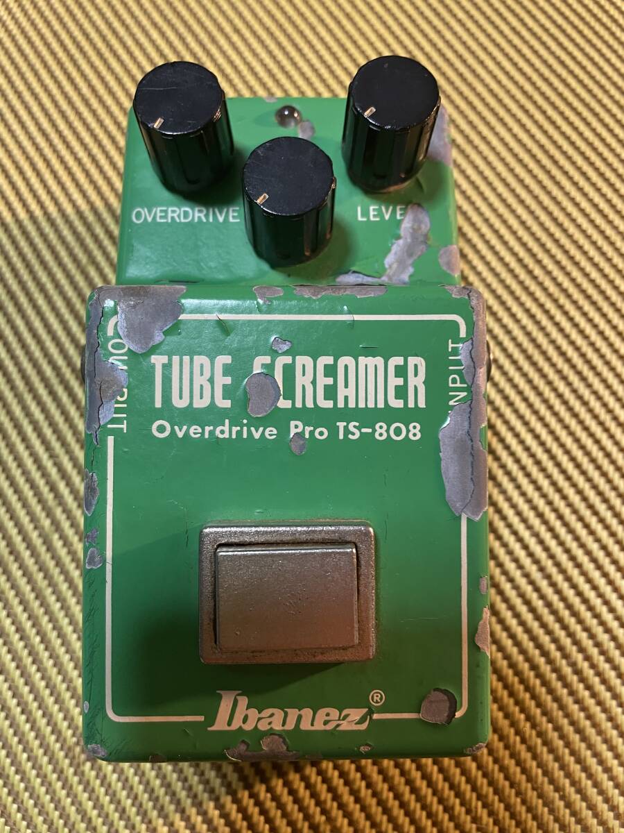 【ヴィンテージ】 名機 Ibanez TS-808 TS808 TUBE SCREAMER Overdrive Pro アイバニーズ  チューブスクリーマー 初期型 ディストーション オーバードライブ 歪み