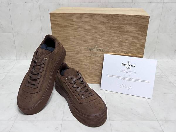 【新品】Hennessy ヘネシー × KIM JONES キムジョーンズ【HNY Low RM1212】 限定コラボ ヌバックレザー スニーカー 41サイズ ブラウン