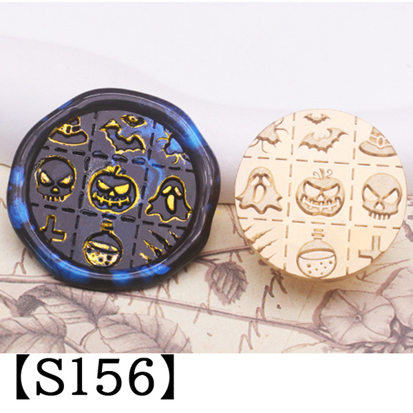 【S156】 ハロウィンアイテム シーリングスタンプ 2.5㎝ ヘッドのみ