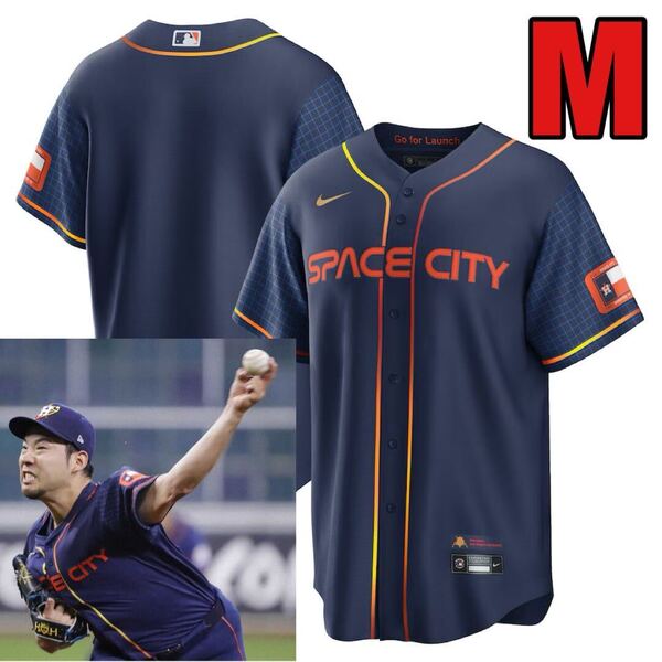 M新品ヒューストン・アストロズMLB日本未発売ナイキ正規品ユニフォームNIKEシティコネクトCity Connectジャージ大谷翔平SPACE CITY菊池雄星