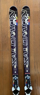 skis SALOMON 2V RACE GS blue, Woodcore, Powerline Titanium + Salomon Z12