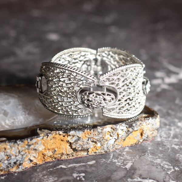 USA VINTAGE EMMONS METALWORK DESIGN BRACELET/アメリカ古着メタルワークデザインブレスレット