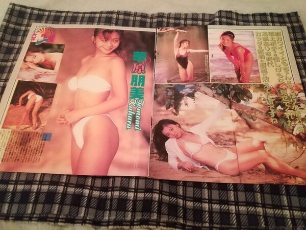 華原朋美切り抜き2ページ 水着