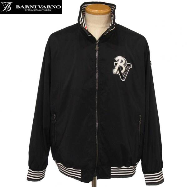 ★BARNIVARNO★SALE シャカシャカ生地ブルゾン【黒LL】秋冬モデル NBS5149 バーニヴァーノ
