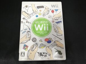 ◆3点以上で送料無料!! ゲームソフト/Wii/はじめてのWi/Nintendo/任天堂/動作未確認品/o2g7838