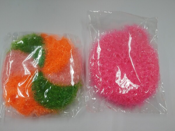韓国 スセミ 食器洗い アクリル たわし ハンドメイド ピンク