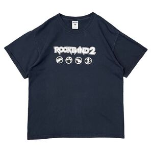 【2008s ゲームROCKBAND2 プリントTシャツ】 ビンテージ ヴィンテージ 古着 90s 80s 70s 60s 50s 40s USA製 Y2K ストリート 着用