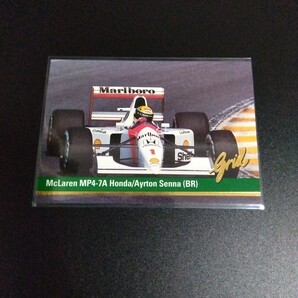Grid motorcard 1992 F1カード アイルトン・セナ Ayrton Senna MP4-7A #1