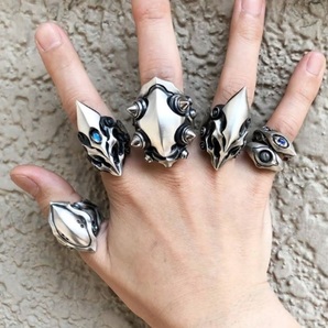 入荷!ロック トゲトゲ メタルリング ファンキー