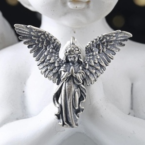 入荷!ラグエル 神の友人 ヨハネの黙示録 終末のラッパ シルバー ネックレス